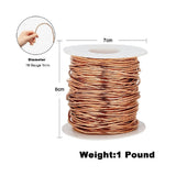 99.9% Dead Soft Copper Wire, 18 Gauge/ 1 mm Diameter, 213 Feet/ 65 M, 1 Pound Spool Pure Copper Wire V1370-AZ4-07860