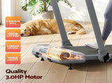 Everfit Treadmill Electric Walking Pad with Incline Foldable for Home Gym Grey TMILL-400H-INC-GR