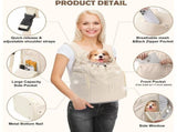 Versatile Pet Carrier Backpack for Small Dogs and Cats Breathable, Spacious, and Comfortable for V1341-ZY-7W4V46G5-BEIGE
