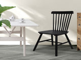 Levede 8x Dining Chairs Kitchen Winsor Black CH1035-2-BKX4