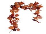 Decorative Artificial Maple Garland Fall Leaf Garland Decoration Thanksgiving Halloween Fake Maple V1294-YM0523-3115210217313