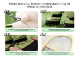 Size S Dog Raincoat and Leash Set - Four-Leg Waterproof Dog Suit with Paw Covers, Open Back Design, V888-ELOSUNG57180-1