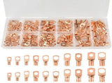 240pcs SC Open-Mouth Bare Terminals HS-50B Crimping Pliers Set - Gold - SC Inspection Hole V1107-145-66513-GLD-SCINSPECTIONHOLECOPPERLUG