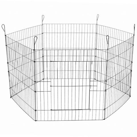 YES4PETS 24' 6 Panel Pet Playpen Fold Exercise Cage Fence Enclosure V278-PL24-6T