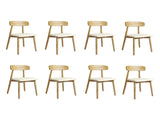 Levede 8x Dining Chairs Kitchen Chair CH1113-2-NTX4