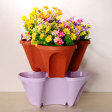 Superimposed 3D Flower Pot Multi Layer Strawberry Basin Plastic Planter V1294-YM0716-10139260