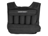 CORTEX 20kg Adjustable Weight Vest with 1kg Increments in Black V572-CSAC-WVEST-20