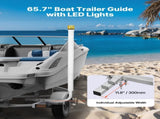Boat Trailer Guide, 1670mm with LED Light Trailer Guide Poles, 2PCS High-Hardness Steel Guide-Ons, V952-CTCDGDLXBS60WOR5F001Y3