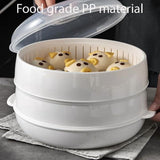 Microwave Oven Steamer, Round & Square Microwave Oven Steamer with transparent lid, Large Capacity V1366-AZ2-W-11412