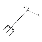 Iron Shepherd Hook with Black for Hanging Outdoor Yard Lights and Garden Decor V1370-AZ4-20587
