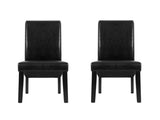 Artiss Dining Chairs Set of 2 Leather Parsons Chair Black UPHO-C-DIN-1016-BKX2