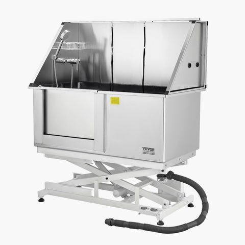 VEVOR 127 cm Electric Dog Grooming Bath Tub Stainless Steel w Water Filter Left V952-DDSJBXGCWYG5O3GV7V3