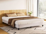 Artiss Bed Frame Double Size Metal Grey MASON BED-BASE-MASON-D-GR