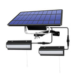 Solar Rope Pull Wall Light Outdoor Waterproof Solar Patio Wall Lamp, 1-to-2 Design with Black V1107-CS-MEUDZ23