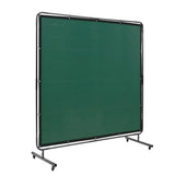 VEVOR Welding Screen with Frame 6' x 6' Welding Curtain Screen on 4 Wheels Green V952-DMSHJPF6X6YC3B64MV0