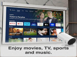 Laser Multi-Angle Tube LED Projector, Android TV 1080p V1031-PJ-TUHDA1-518