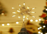 Christmas Star Tree Topper 3D Geometric Star Decorative LED Lights Battery Operated Beautiful Star V1294-YM0715-10327341
