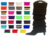 12x LEG WARMERS Knitted Womens Costume Neon Dance Party Knit 80s BULK - Assorted Pack V563-BR-12LEGWARMRS-ASSTDPCK