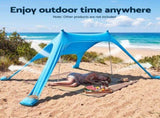 Weisshorn Camping Tent Beach Tent Canopy Sun Shelter Portable Blue XFEL-TENT-BEACH-BU