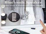 Hollywood LED Vanity Mirror Bluetooth Rectangle White Silver V178-66825