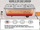 3-Pan Commercial Food Warmer, 16.5L Electric Steam Table, 1200W Professional Countertop Stainless V952-SYSPBWQPTK31E3ZVSV3