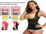 Women's Waist Trainer Vest Corset Belt with -Layer Compression, Steel Bones, U-Shape Design for V1259-DP01-A-3770
