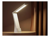 USB Rechargeable Foldable LED Desk Lamp Touch Control, 3-Color Temperature, Stepless Dimming, 120&deg V1107-CS-HYTD3600