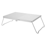 Compact Camping Table Plated Silver, Portable and Quick Assembly for Outdoor Use V1370-AZ4-20794