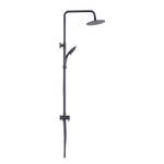 WELS 8" Rain Shower Head Set Rounded Dual Heads Faucet High Pressure Hand Held V63-847821