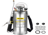 2Gal Stainless Steel Sprayer, Set 20" Wand& Handle& 3FT Reinforced Hose, Hand Pump Sprayer V952-PWQBXG8L000000001V0