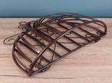 Metal Wall-Mounted Plant Hangers for Flower Pots, Bronze Finish Iron Holders, 1 Set, 20.87x13.78x6.3 V1370-AZ4-14669