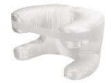 Face Pillow Silk Fabric Memory Foam Soft Cushioning Ergonomic Beauty Pillow for Back Sleep White V1294-YM0901-3117240292712