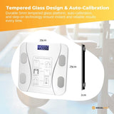 Bluetooth Smart Body Fat Scale White - Digital BMI Weight USB Recharge with App V238-SUPDZ-41075111297104
