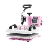 VEVOR Heat Press Machine 12x10in Heat Transfer Machine for T-Shirts Press Pink V952-YTSTHJBJF121030U8V3