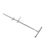 Soil Sampler Probe Stainless Steel Soil Probe with Foot Pedal Ergonomic T Handle Planting Tool V1294-YM0901-3111250010611