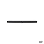 900mm Tile Insert Bathroom Shower Black Grate Drain w/Centre outlet Floor Waste V63-832881