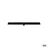 900mm Tile Insert Bathroom Shower Black Grate Drain w/Centre outlet Floor Waste V63-832881