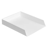 Rectangular Plastic Desk Organizer, Letter Tray,For use inside a drawer or cabinet or on a desk or V1366-AZ2-W-09217