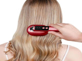 Wireless Electric Hair Comb with Vibration and Oil Mist Spray - Red V1263-JX-8223-3