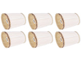 6Pcs Fabric Mesh Shade Clip Onshade Beige Golden Edge Style for E14 Chandelier Ceiling V1294-YM0523-3119210283611
