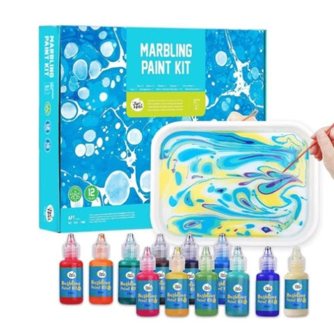 Jar Melo Marbling Paint - 12 Colours Craft Kit DTK-JA92606