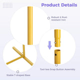 3.9x7.2 ft Wedding Arch Backdrop Stand, Gold Metal Arched Frame, Elegant Golden Wedding Arch V1369-AZ3-W-08820