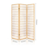 Artiss 3 Panel Room Divider Screen 131x179cm Natural RD-4019-3P-NT