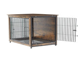 Medium Wooden Dog Crate Kennel 80.5x59x70cm End Table Nightstand V178-66972
