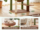 i.Pet Cat Tree Tower 152cm Jungle Multi-Level Scratching Post Leafy Canopy PET-CAT-L152-CT-GNBR