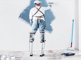 Drywall Stilts, 24''-40'' Adjustable Aluminum Tool Stilts with Protective Knee Pads, Durable and V952-SGBGQYCYS2440EE60V0