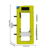 Door Hinge Installation Kit Hinge Mortiser Template with Router & Self-Centering Bits Fits 3" to V1192-AZ-W-26192