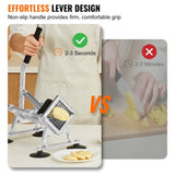 Commercial Vegetable Slicer, 3/8 inch Fruit Slicer, Stainless Steel and Aluminum Alloy Vegetable V952-FQQPJWS38INCMIPZFV0