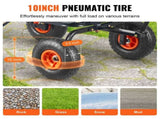 Dump Cart, Poly Garden Dump Cart with Easy to Assemble Steel Frame, Dump Wagon with 2-in-1 V952-SLZXTC600B005GQJAV0