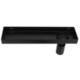 30cm Floor Drain 304 Stainless Steel Matte Black Linear Floor Concealed Drainer with Removable Cover V1294-YM0718-3112210006111